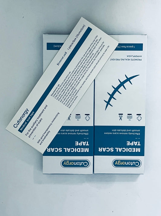 Cutenergy Silicone Scar Sheets, Silicone Scar Tape for Surgical Scars - 60" x 1.6" Roll - 1.5M, Medical Grade Reusable Effective Scar Removal for Keloid, C-Section, Tummy Tuck, and Acne