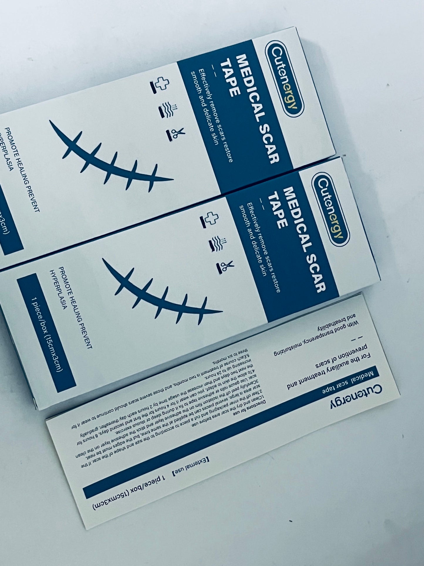 Cutenergy Silicone Scar Sheets, Silicone Scar Tape for Surgical Scars - 60" x 1.6" Roll - 1.5M, Medical Grade Reusable Effective Scar Removal for Keloid, C-Section, Tummy Tuck, and Acne