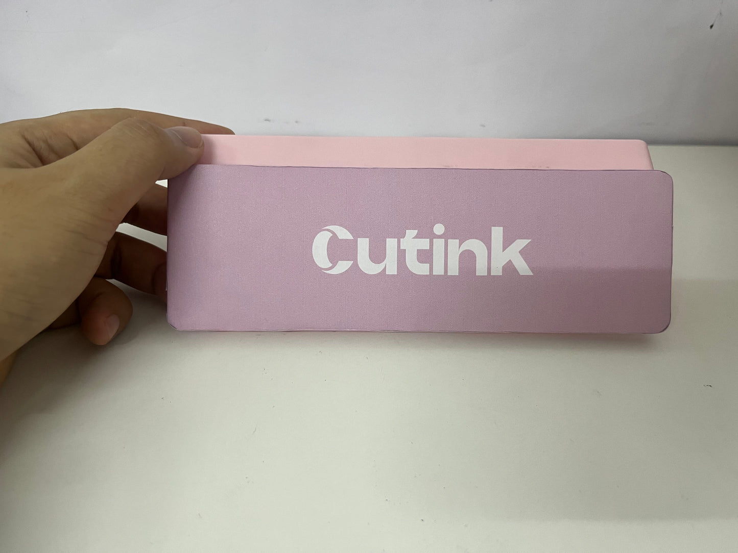 [Cutink Pen boxes]——Cutink Macaron Color-Block Pencil Case - Minimalist Matte Finish Stationery Organizer