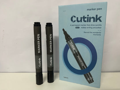 [Cutink Marker pens]——Cutink Quick-Dry Permanent Markers - 1.8mm Large Capacity Waterproof Markers