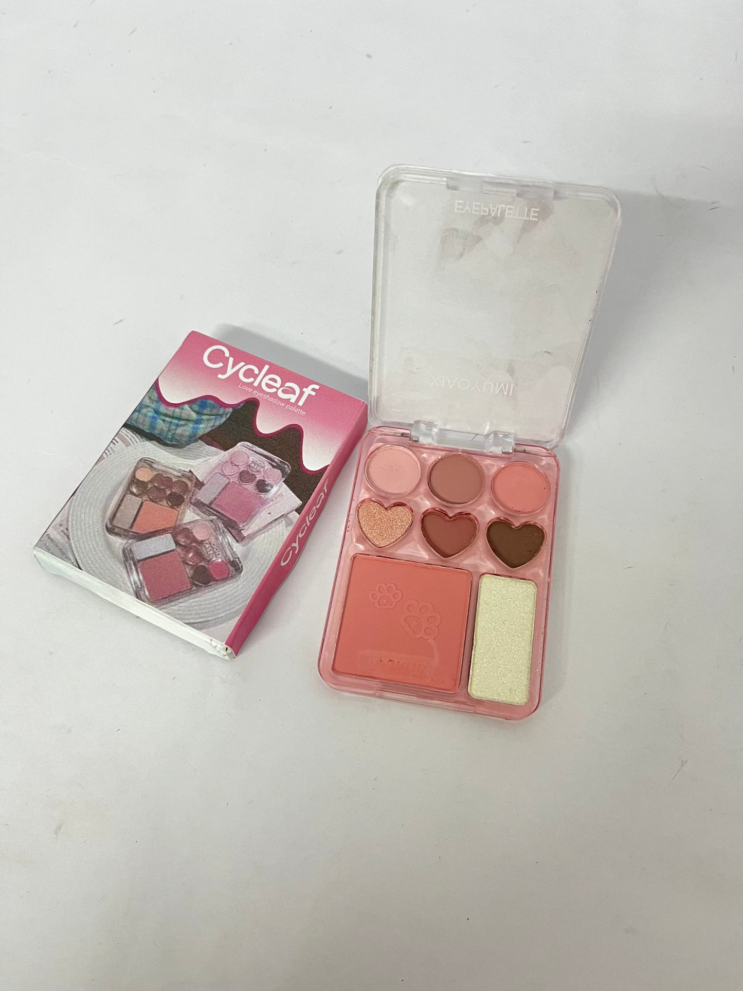 Cycleaf 8 Colors Nude Eyeshadow Palette-Warm Neutral Shade, Long Lasting & Blendable Matte and Shimmer Eye Shadow Palette Makeup for Beginner