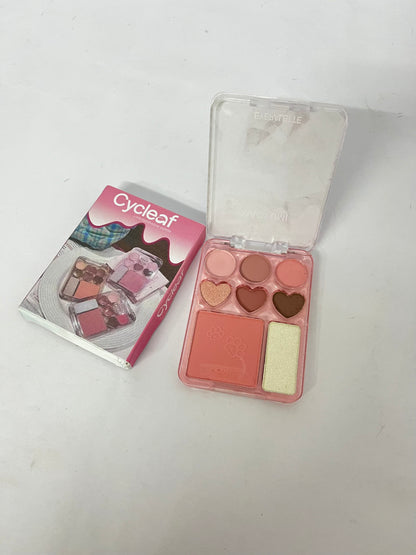 Cycleaf 8 Colors Nude Eyeshadow Palette-Warm Neutral Shade, Long Lasting & Blendable Matte and Shimmer Eye Shadow Palette Makeup for Beginner