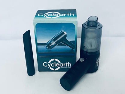 Cyclearth Handheld Vacuum Cleaner, Mini Cordless Vacuum Cleanervacuum with Transparent Storage for Home Office Salon Barber, Portable Light Rechargable Cleaner