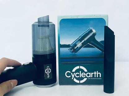 Cyclearth Handheld Vacuum Cleaner, Mini Cordless Vacuum Cleanervacuum with Transparent Storage for Home Office Salon Barber, Portable Light Rechargable Cleaner