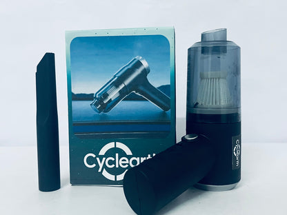 Cyclearth Handheld Vacuum Cleaner, Mini Cordless Vacuum Cleanervacuum with Transparent Storage for Home Office Salon Barber, Portable Light Rechargable Cleaner