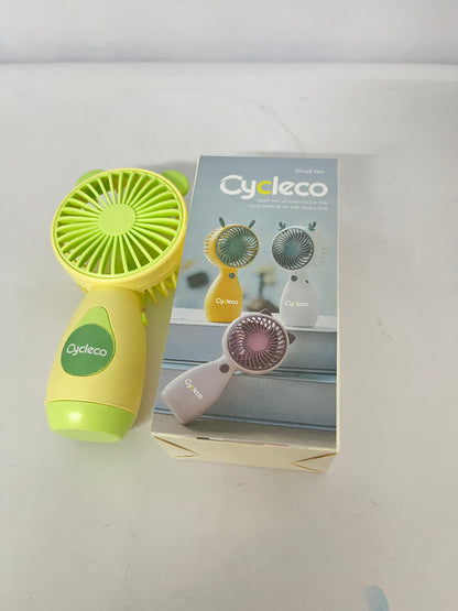 Cycleco Handheld Fan Rechargeable, Portable Mini Battery Operated Fan with Non-Slip Handle, Safe Odorless Cooling Device Indoors Outdoors Travel Office Home Use, Quiet Personal Electric Fans for Summer