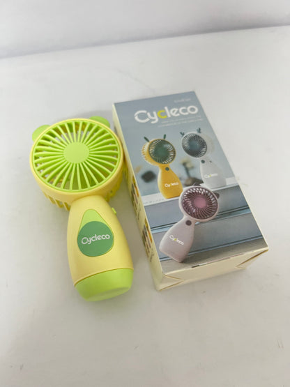 Cycleco Handheld Fan Rechargeable, Portable Mini Battery Operated Fan with Non-Slip Handle, Safe Odorless Cooling Device Indoors Outdoors Travel Office Home Use, Quiet Personal Electric Fans for Summer