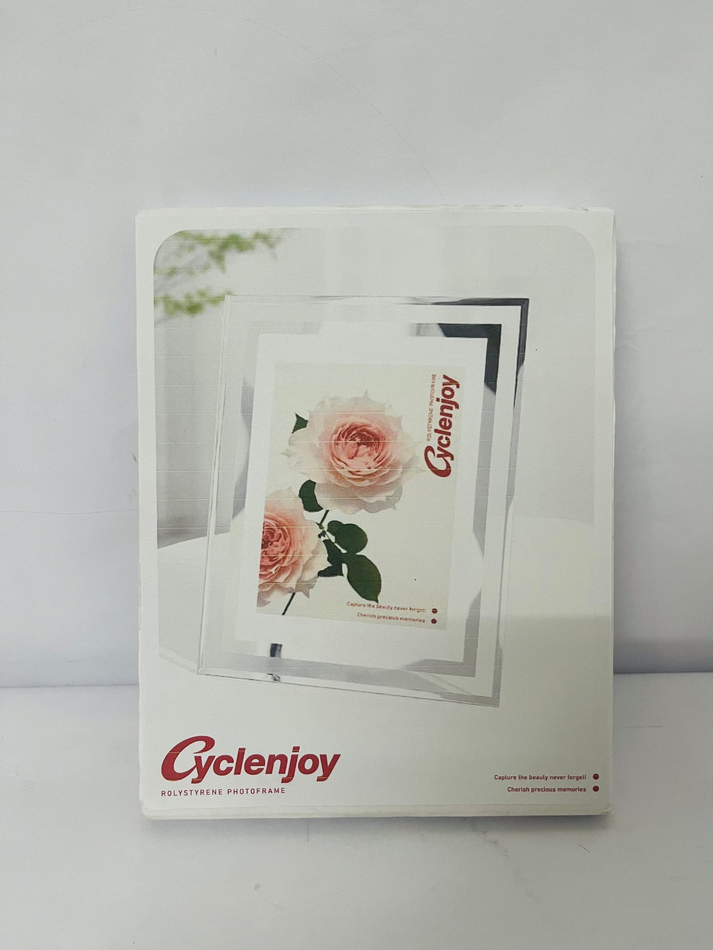 Cyclenjoy  5x7 Picture Frames - Glass Photo Frame for Tabletop/Desktop Display, Horizontal/Vertical Orientation, Silver Finish