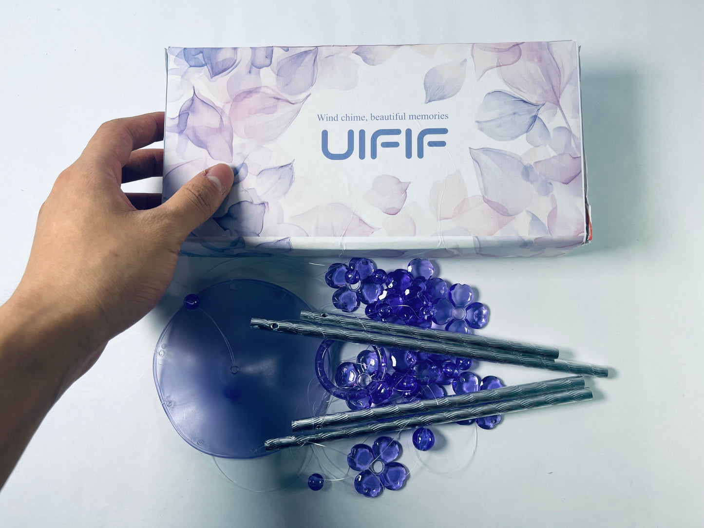 UIFIF Outside Unique Shimmering Windchimes Outdoor Decoration Garden Decoration