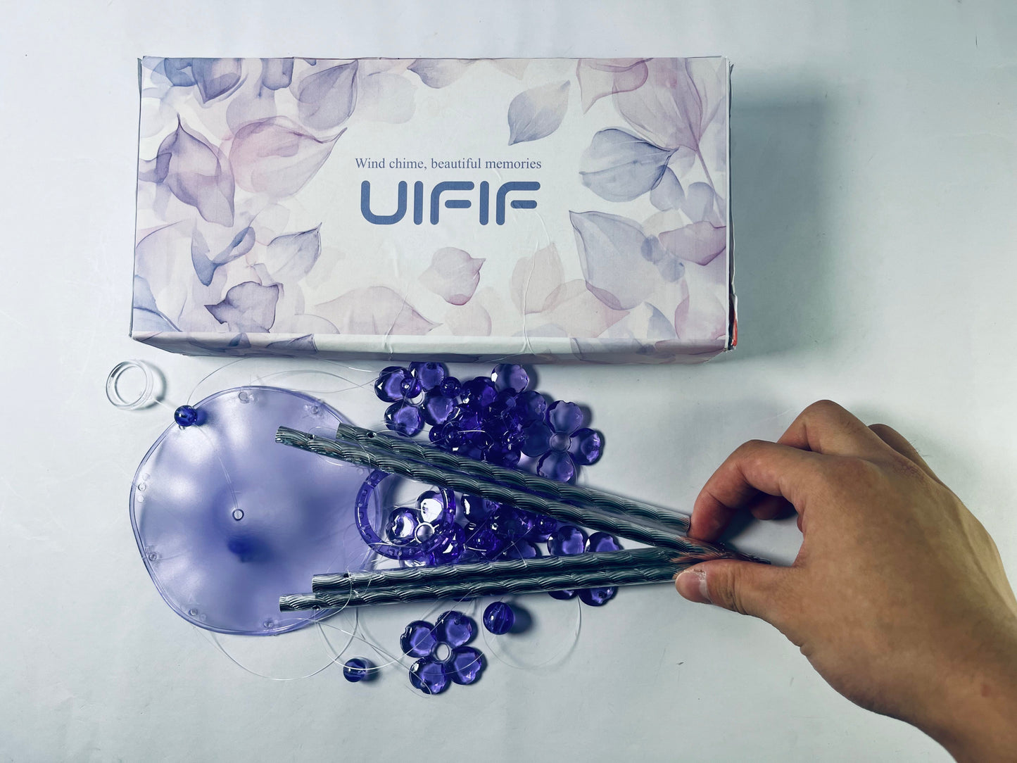 UIFIF Outside Unique Shimmering Windchimes Outdoor Decoration Garden Decoration