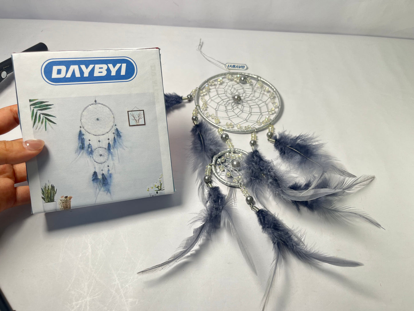 DAYBYI Dream Catcher Dream Catcher Wall Decor for Teen Girls, Handmade Baby Dream catcher, Wall Hanging Decor for Nursery Bedroom
