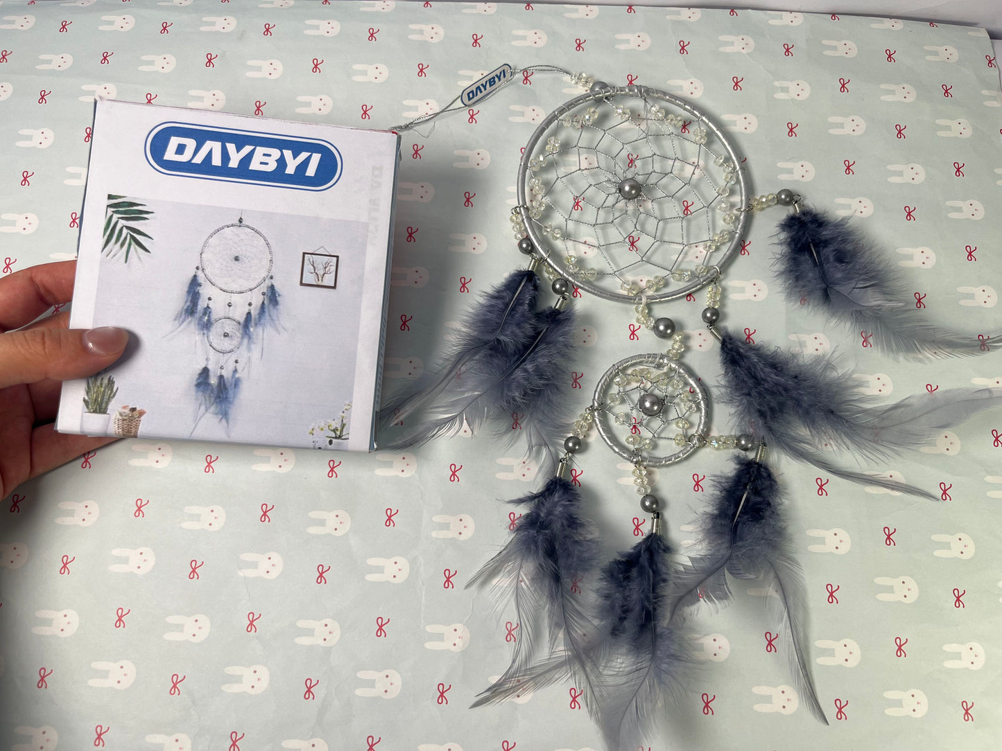 DAYBYI Dream Catcher Dream Catcher Wall Decor for Teen Girls, Handmade Baby Dream catcher, Wall Hanging Decor for Nursery Bedroom