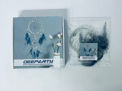 DEEPARTY Dream Catcher Girls Handmade Dream Catcher Feather Dream Catcher Wall Hanging Woven in Craft Set for Bedroom