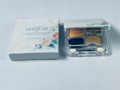 DIARYEAR Eye Enhancer,Eyeshadow Quad,Easy to Wear