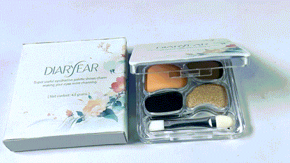 DIARYEAR Eye Enhancer,Eyeshadow Quad,Easy to Wear