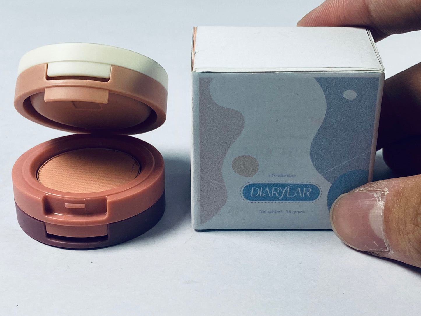 DIARYEAR 4 Colors Face Blusher Palette Waterproof Matte Long Lasting Lightweight Blush Powder Pink Coral Blushing