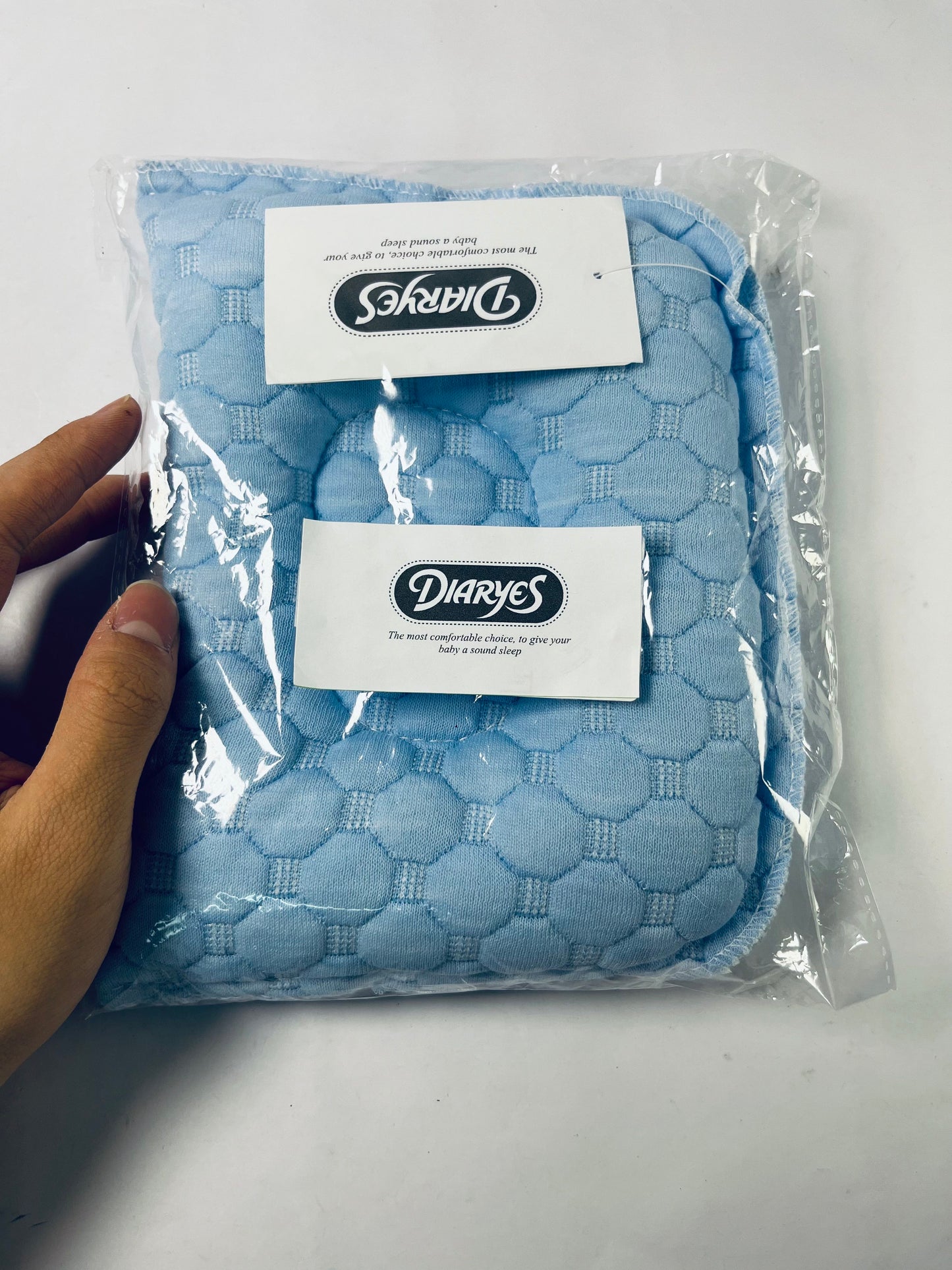 DIARYES Memory Foam Baby Pillow, Portable Cartoon Bear Soft and Cozy Pillow, Breathable Bedding Set for Infants for Small Boys and Girls