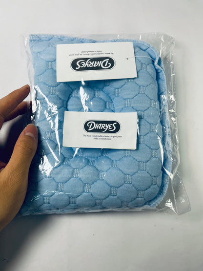 DIARYES Memory Foam Baby Pillow, Portable Cartoon Bear Soft and Cozy Pillow, Breathable Bedding Set for Infants for Small Boys and Girls