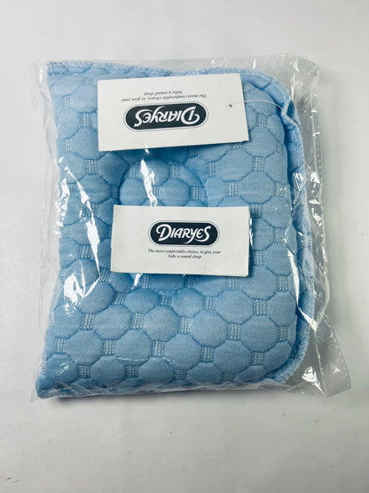 DIARYES Memory Foam Baby Pillow, Portable Cartoon Bear Soft and Cozy Pillow, Breathable Bedding Set for Infants for Small Boys and Girls