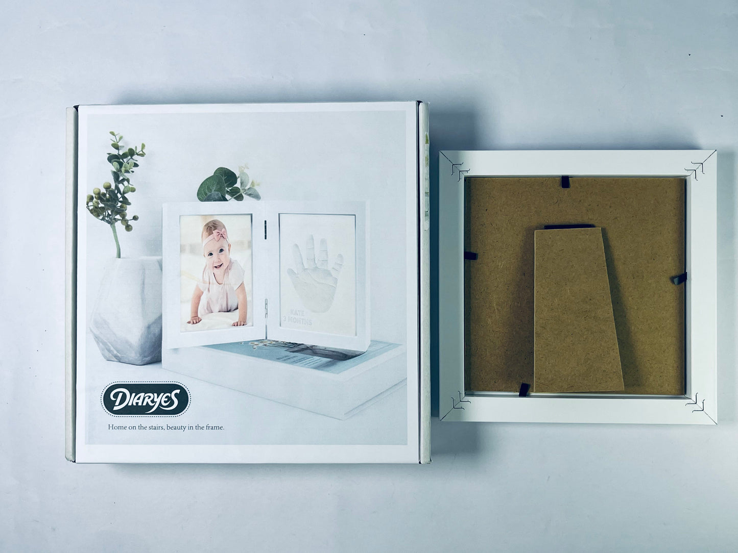 DIARYES 8x10 Picture Frame , 8x10 White Picture Frame Display Pictures 5x7 with Mat or 8x10 Without Mat. Wall Hanging Photo Frame or Tabletop Display Gallery Frame (White)
