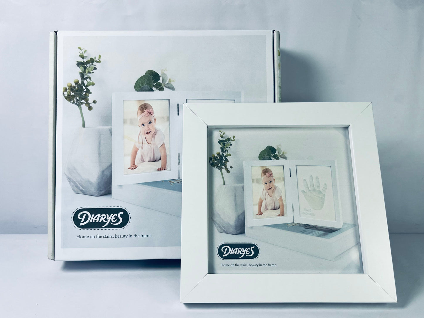 DIARYES 8x10 Picture Frame , 8x10 White Picture Frame Display Pictures 5x7 with Mat or 8x10 Without Mat. Wall Hanging Photo Frame or Tabletop Display Gallery Frame (White)