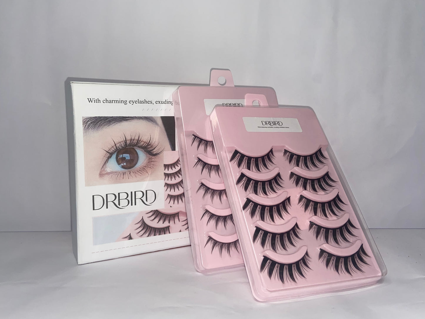 DRBIRD False eyelashes Anime Lashes Korean Japanese Look Like Asian Natural Look False Eyelashes