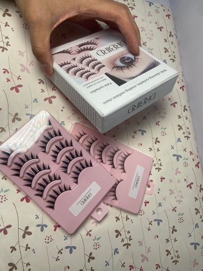 DRBIRD False eyelashes Anime Lashes Korean Japanese Look Like Asian Natural Look False Eyelashes