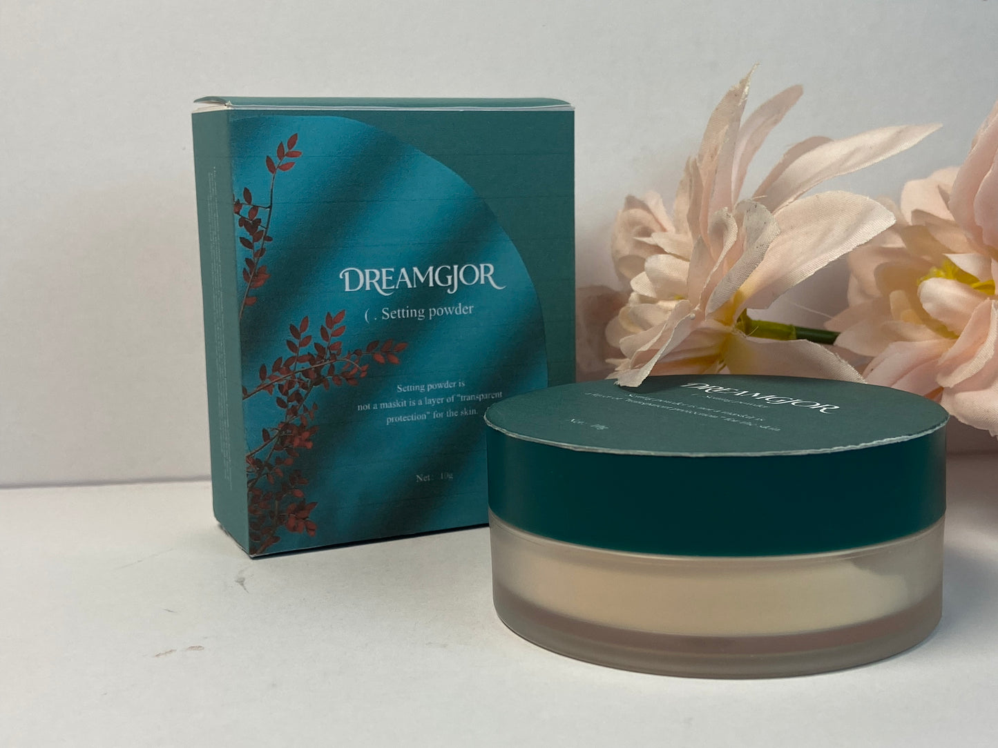 DREAMGJOR  Loose face powder Light Reflecting Powder, Hypoallergenic Matte Setting Powder with Oil-Control,Micronized Mineral Make-Up Powder,10g