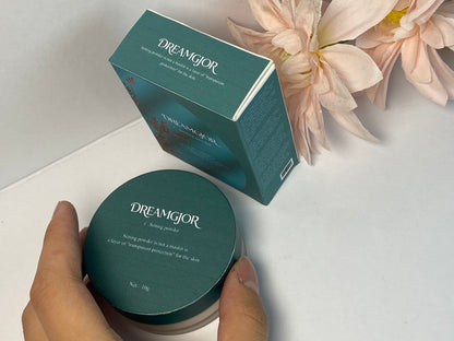 DREAMGJOR  Loose face powder Light Reflecting Powder, Hypoallergenic Matte Setting Powder with Oil-Control,Micronized Mineral Make-Up Powder,10g