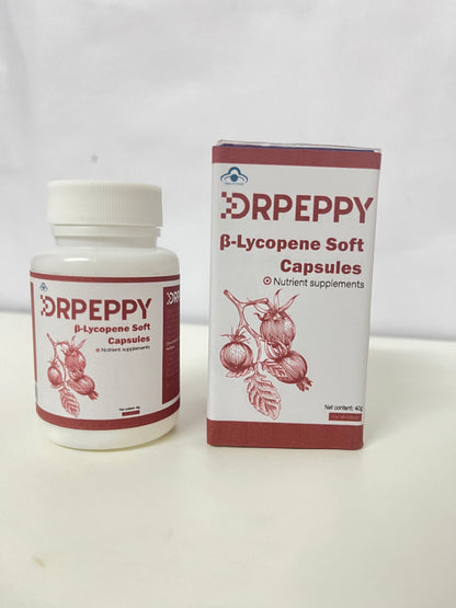 DRPEPPY Vitamins β-Lycopene Soft Capsules High Activity & Easy Absorption Antioxidant & Revitalizing A Nutritional Choice for Health Protection