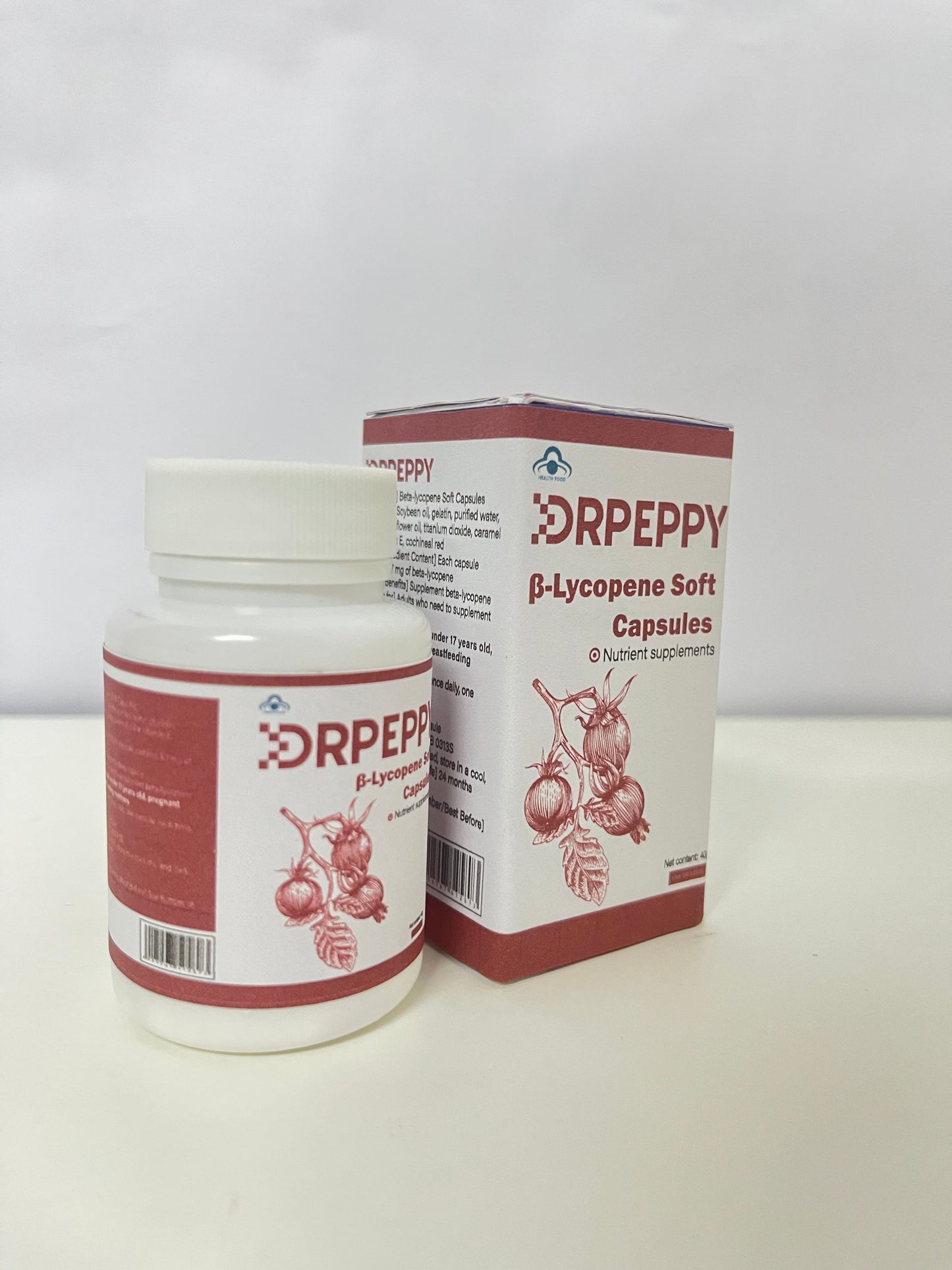 DRPEPPY Vitamins β-Lycopene Soft Capsules High Activity & Easy Absorption Antioxidant & Revitalizing A Nutritional Choice for Health Protection