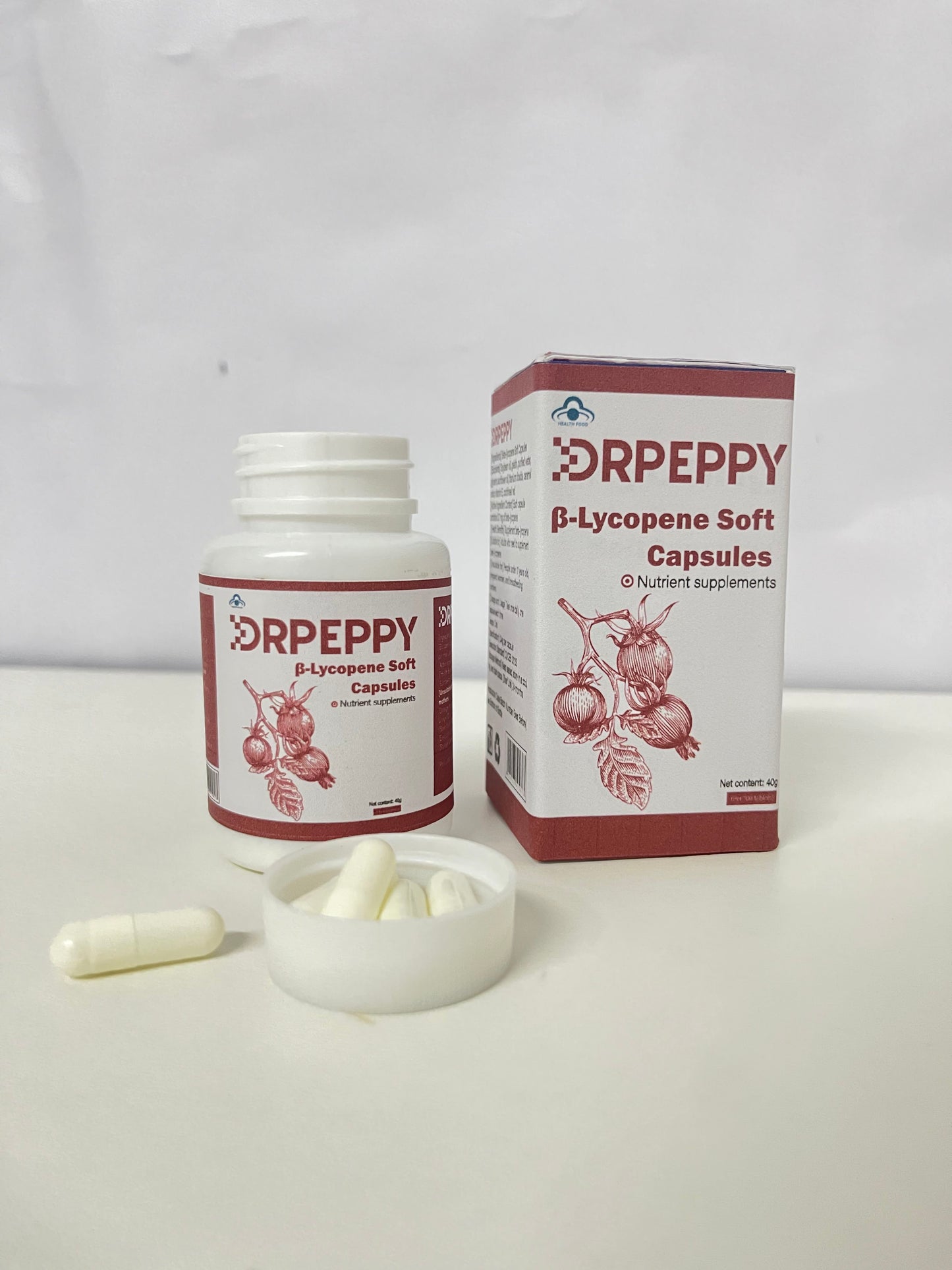 DRPEPPY Vitamins β-Lycopene Soft Capsules High Activity & Easy Absorption Antioxidant & Revitalizing A Nutritional Choice for Health Protection