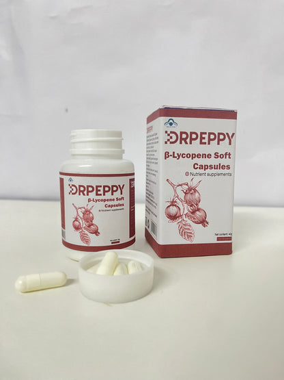 DRPEPPY Vitamins β-Lycopene Soft Capsules High Activity & Easy Absorption Antioxidant & Revitalizing A Nutritional Choice for Health Protection