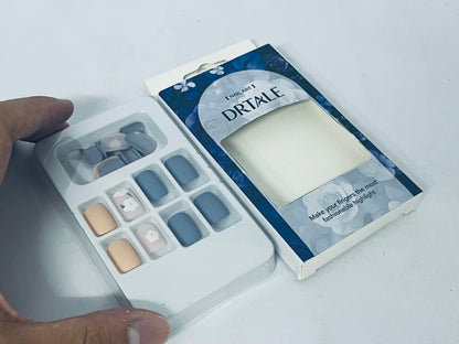 DRTALE False Nails | Morandi Floral Design, Salon-Quality Manicure at Home