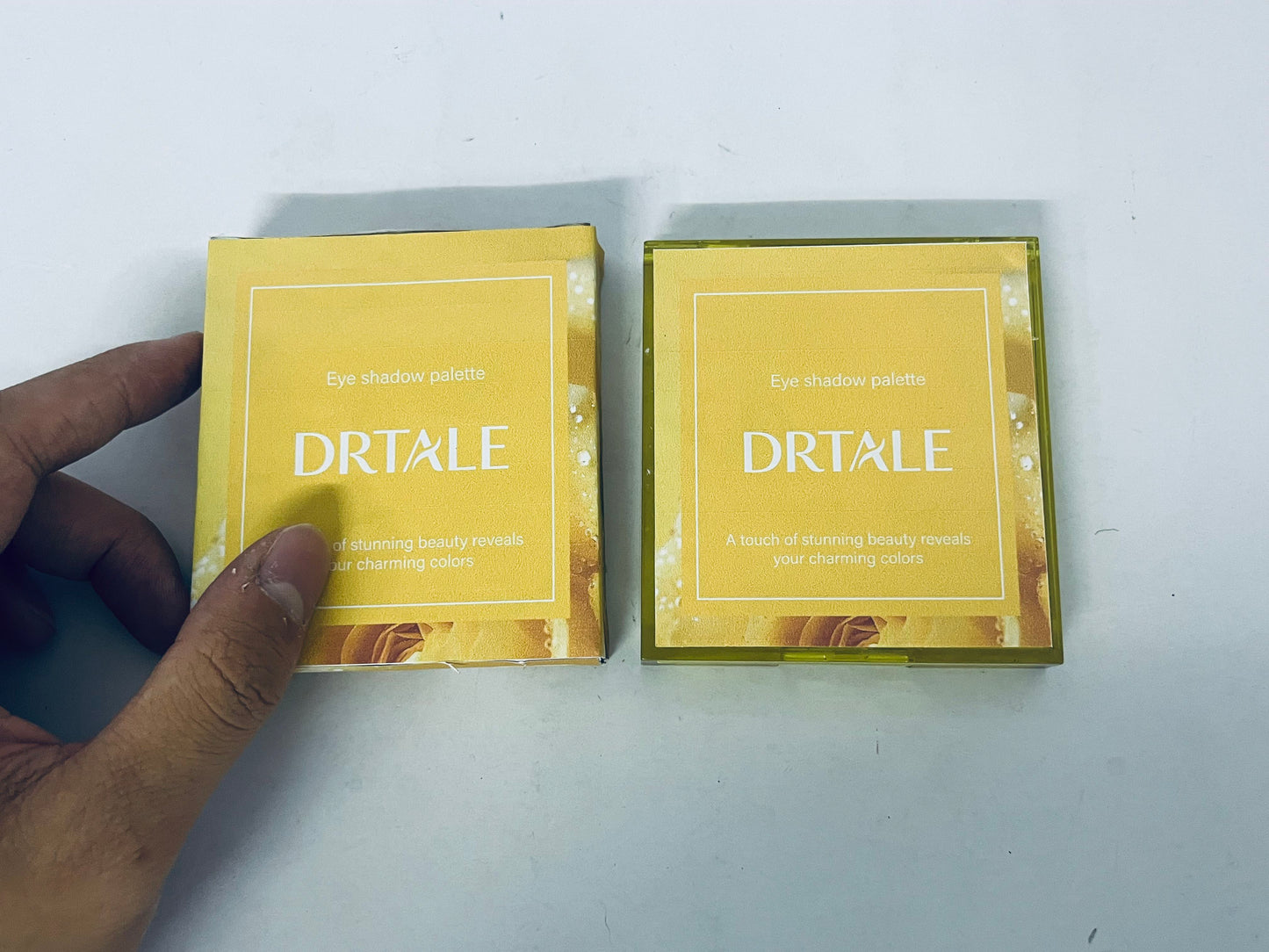 DRTALE 9-Color Eyeshadow Palette, Golden Earth Tone with Matte/Shimmer/Glitter Textures, Long-Lasting High Pigment for Daily & Party Looks