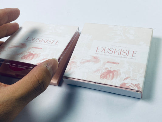 DUSKISLE Face Blushes Quads, Matte Blush Makeup Palette, Makeup for Women, Natural Pigmented Paleta de rubor 4 colores