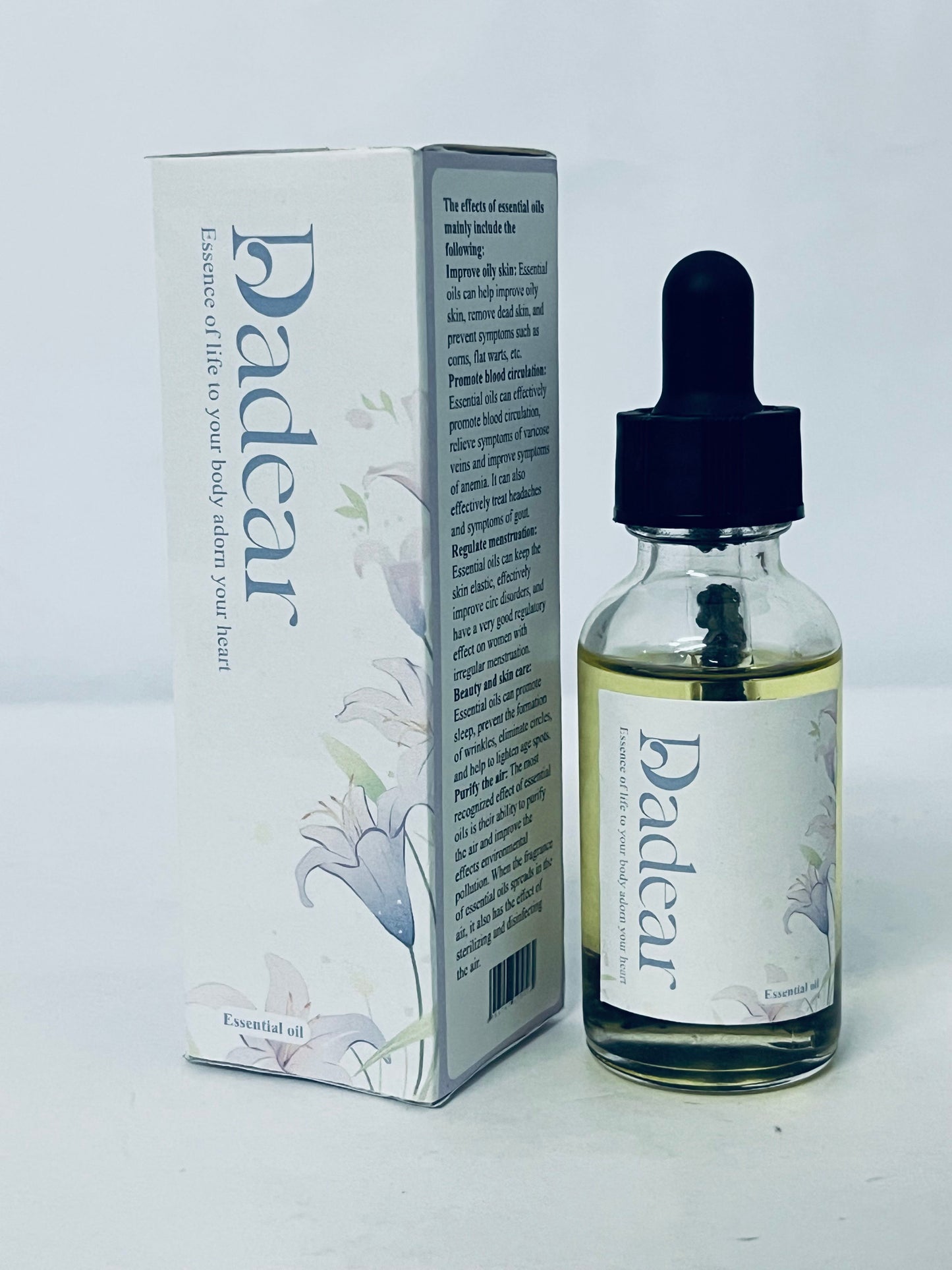 Dadear | Face Oil & Body Oil | 100% Pure & Natural | Body Moisturizer for Dry Skin | Vitamin C & 10 Pure Facial Oil Blend | Dermatologist Recommended | Bath Oil | For All Skin Types 2fl. oz. (60 mL)
