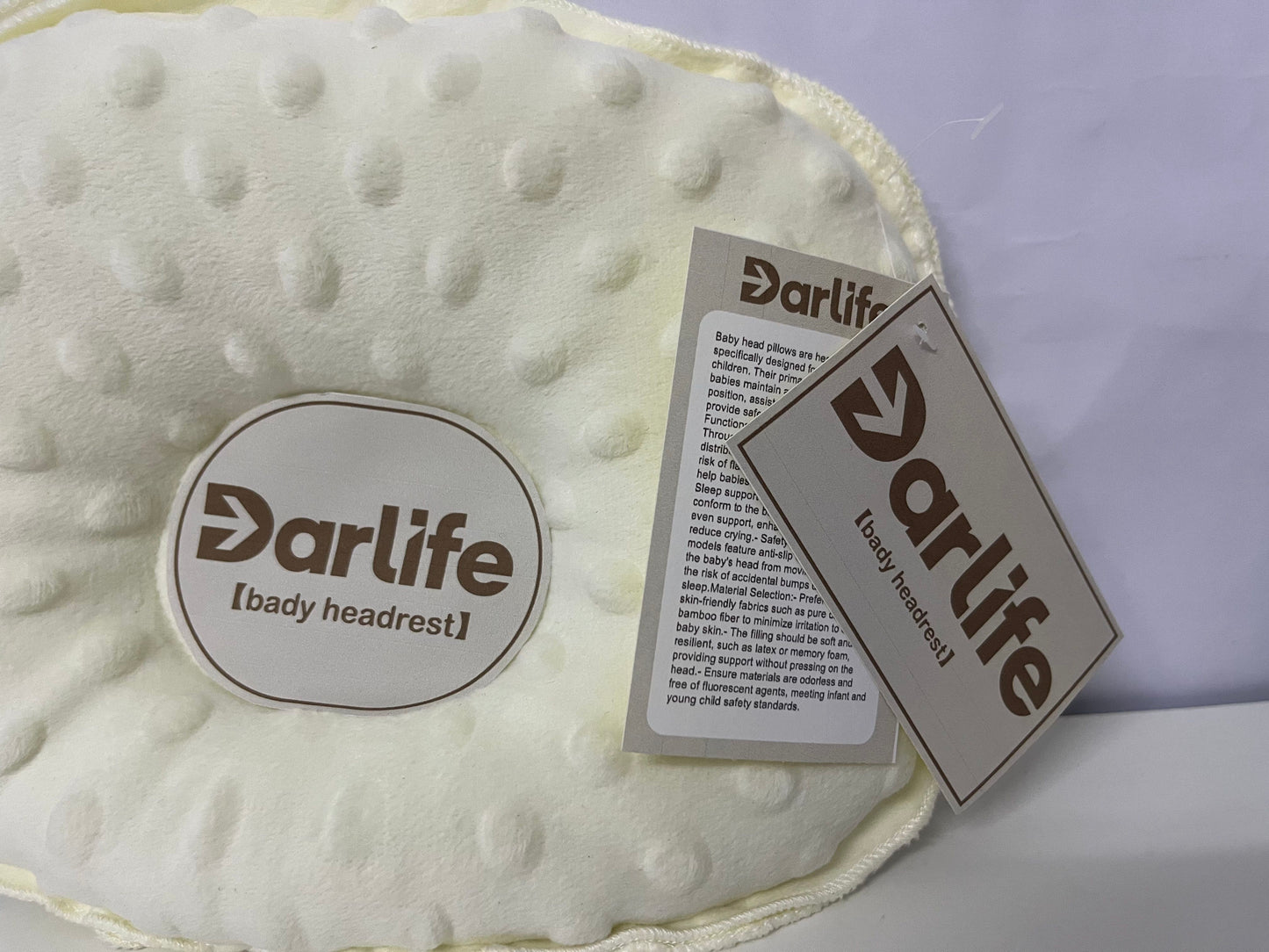 Darlife Baby Head Support Pillow Soft & Breathable A Comfortable Item for Newborn Head Shaping