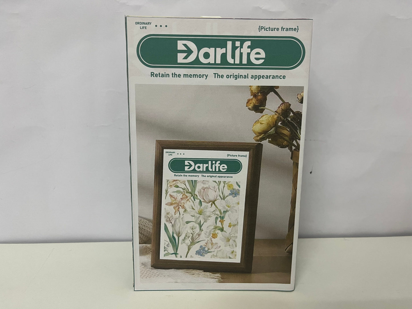 Darlife Wood Grain Minimalist Photo Frame Retro & Fresh A Warm Decor Item for Daily Memory Storage