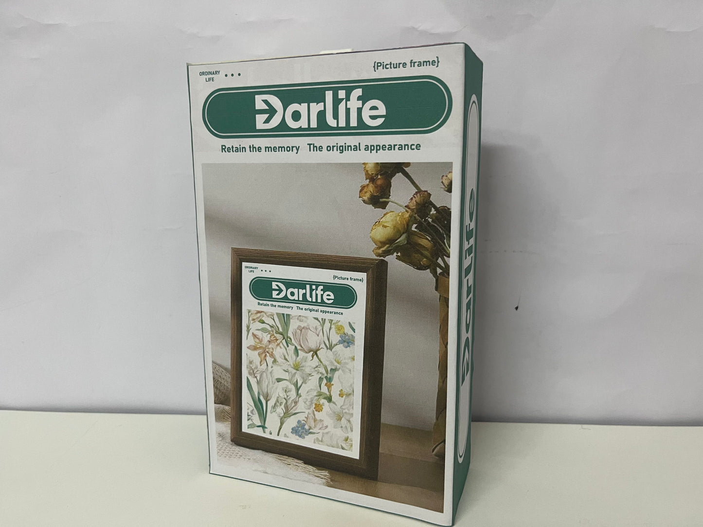 Darlife Wood Grain Minimalist Photo Frame Retro & Fresh A Warm Decor Item for Daily Memory Storage