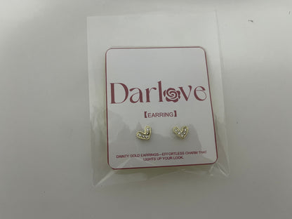 【Darlove Heart-shaped Stud Earrings】—— Dainty Charm to Elevate Your Daily Look