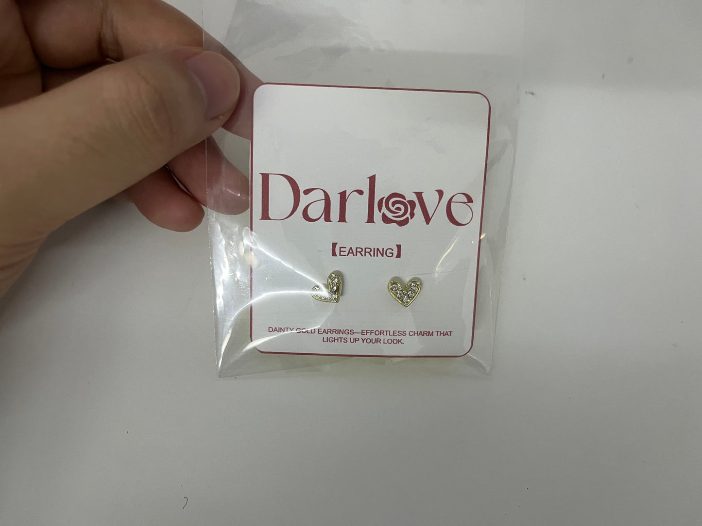 【Darlove Heart-shaped Stud Earrings】—— Dainty Charm to Elevate Your Daily Look