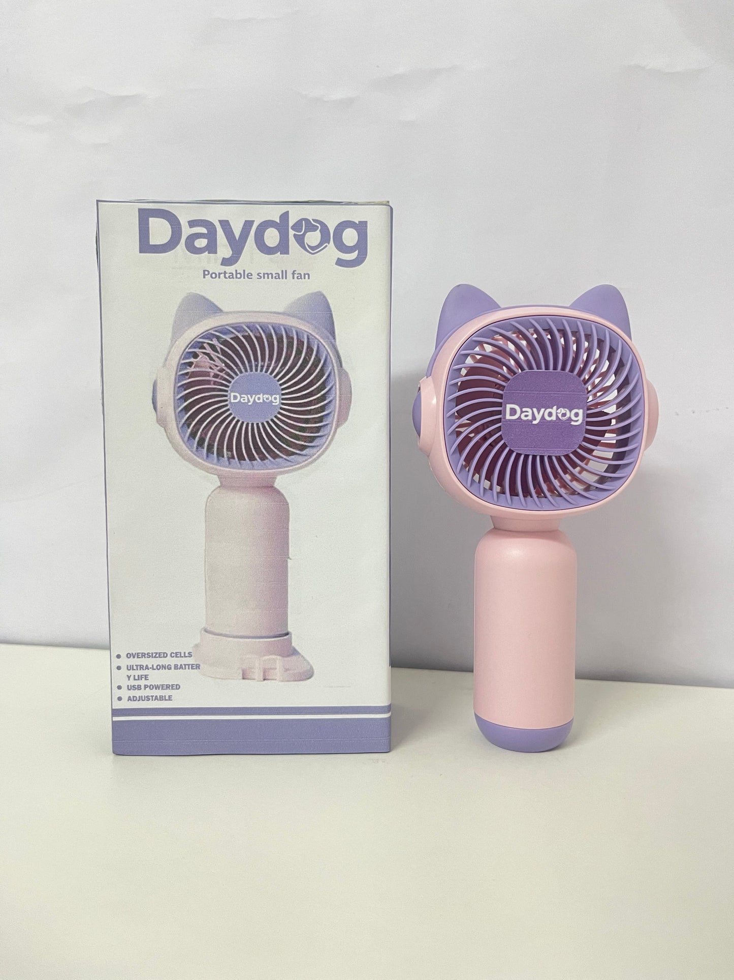 【Daydog Cat Ear Portable Electric Fan】—— Adorable Cooling Buddy for Daily Use