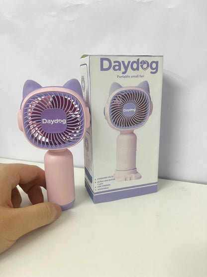 【Daydog Cat Ear Portable Electric Fan】—— Adorable Cooling Buddy for Daily Use