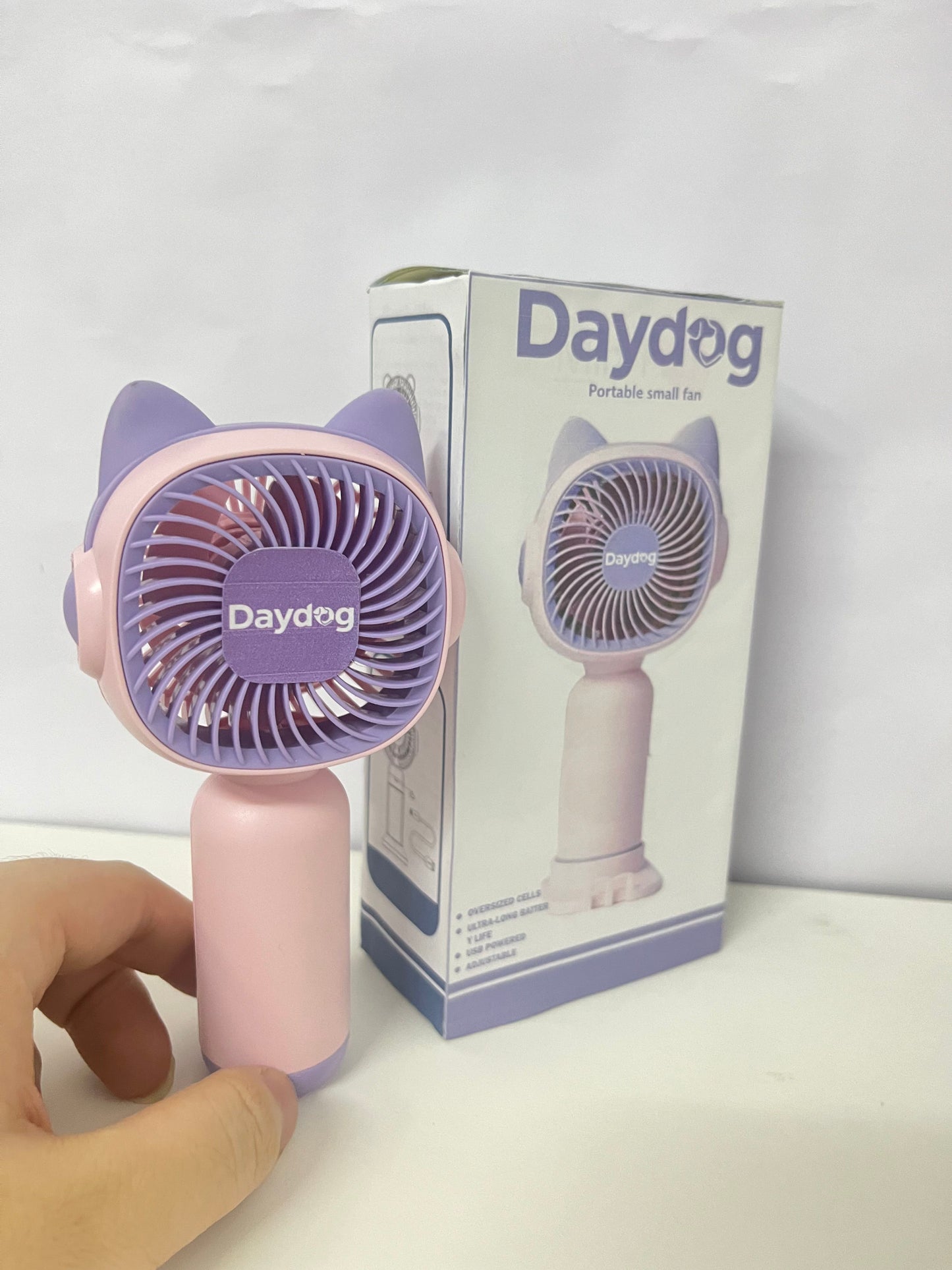 【Daydog Cat Ear Portable Electric Fan】—— Adorable Cooling Buddy for Daily Use