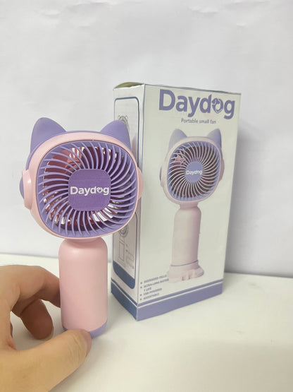 【Daydog Cat Ear Portable Electric Fan】—— Adorable Cooling Buddy for Daily Use