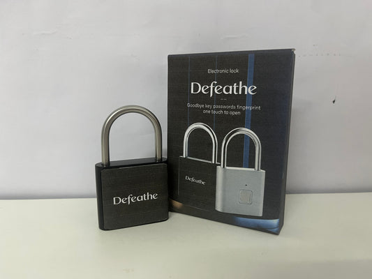 Defeathe Fingerprint Smart Electronic Padlock Key-Free Convenient Protection Item