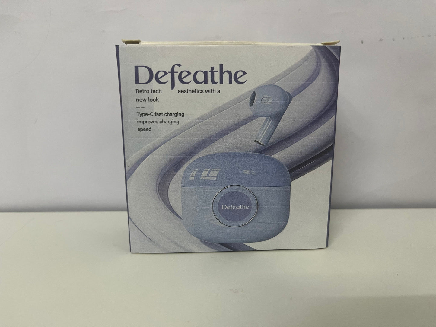 Defeathe Soft Pink Retro True Wireless Bluetooth Headphones Stylish & Experience Audio Item