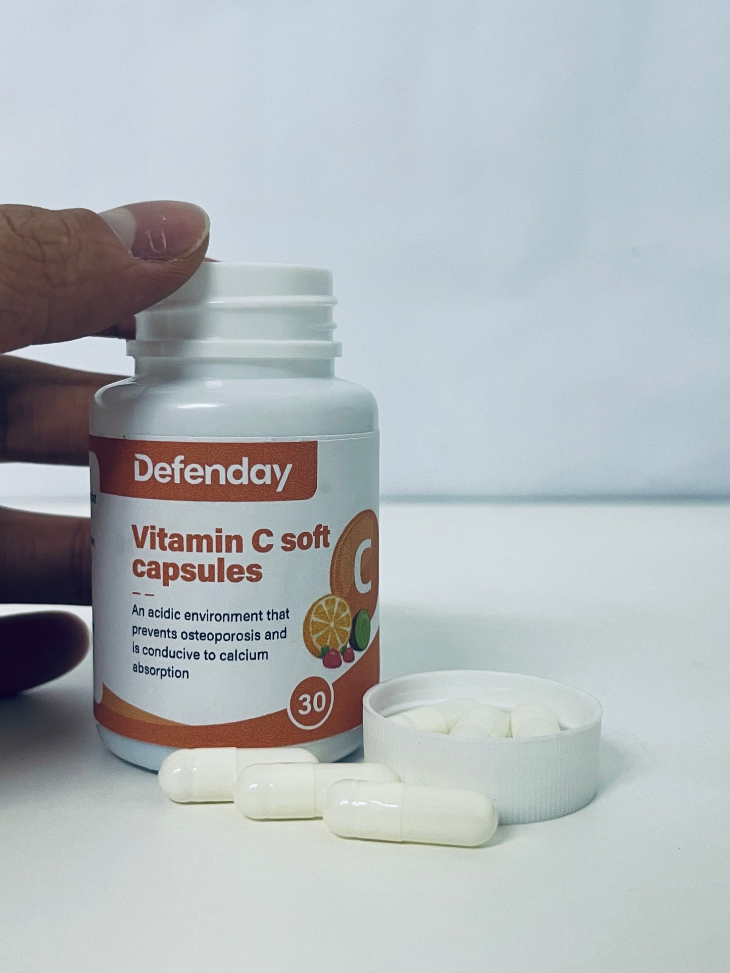Defenday Vitamin C Soft Capsules: Dual-Effect Nutritional Support for Bone Health & Calcium Absorption