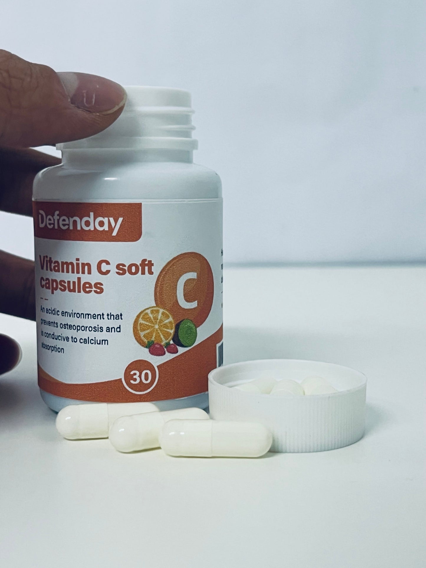 Defenday Vitamin C Soft Capsules: Dual-Effect Nutritional Support for Bone Health & Calcium Absorption
